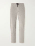 SEASE - Mindset Slim-Fit Cotton-Blend Corduroy Drawstring Trousers - Gray