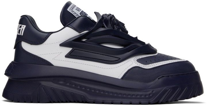 Photo: Versace Navy & White Odissea Sneakers