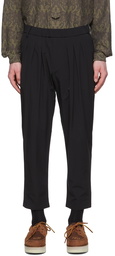 White Mountaineering Black Nylon Trousers