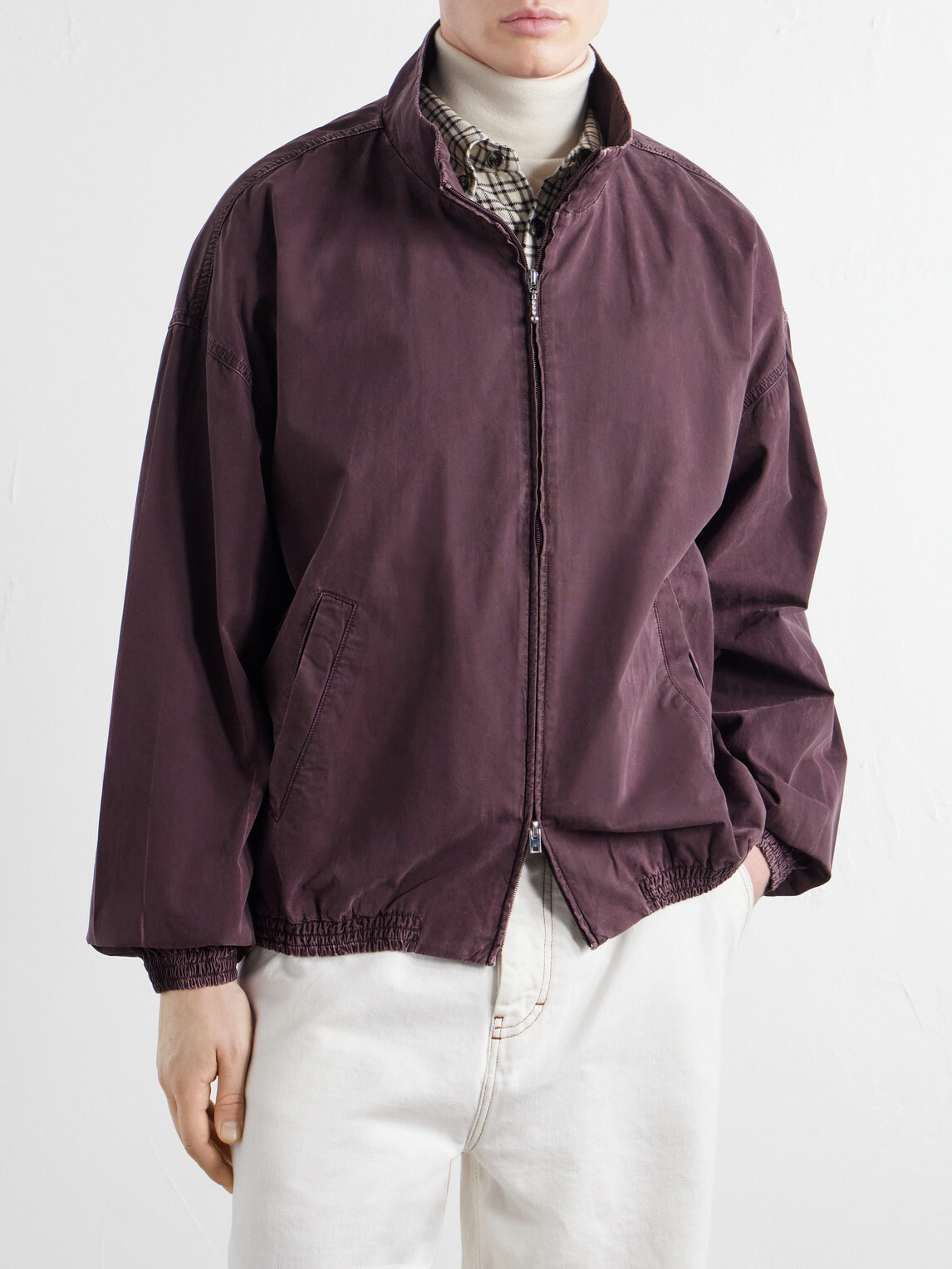 AGOLDE - Marshall Cotton-Poplin Jacket - Purple