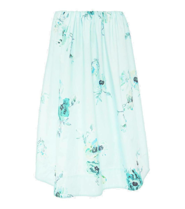 Photo: Zimmermann Lightburst floral cotton midi skirt