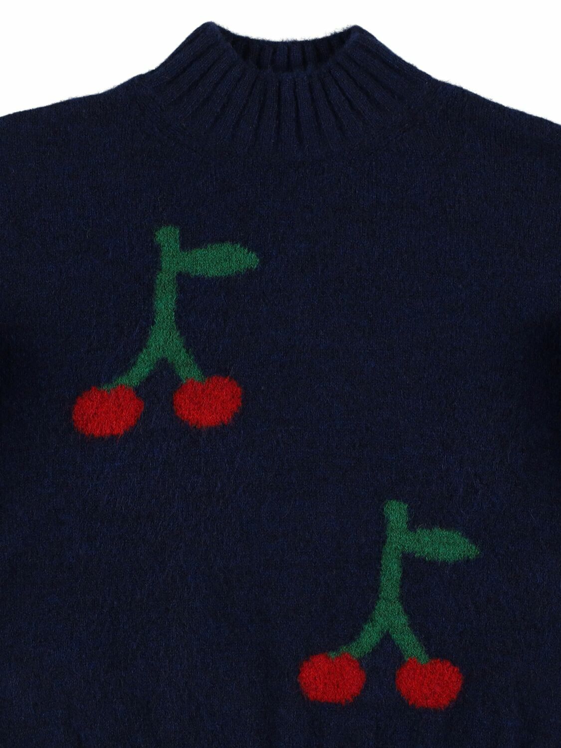 BOBO CHOSES Cherry Jacquard Knit Sweater