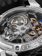 Jacob & Co. - Epic X Limited Edition Hand-Wound Skeleton Chronograph 44mm Stainless Steel, Rubber and Diamond Watch, Ref. No. EX120.10.AB.AB.ABRUA