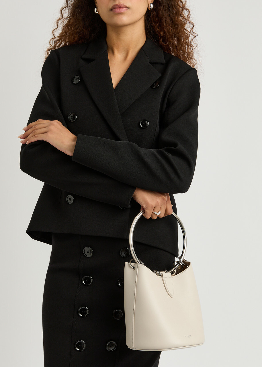 Alaïa Ring Medium Leather Bucket bag - Ivory - One Size