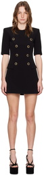 Balmain Black Hardware Minidress