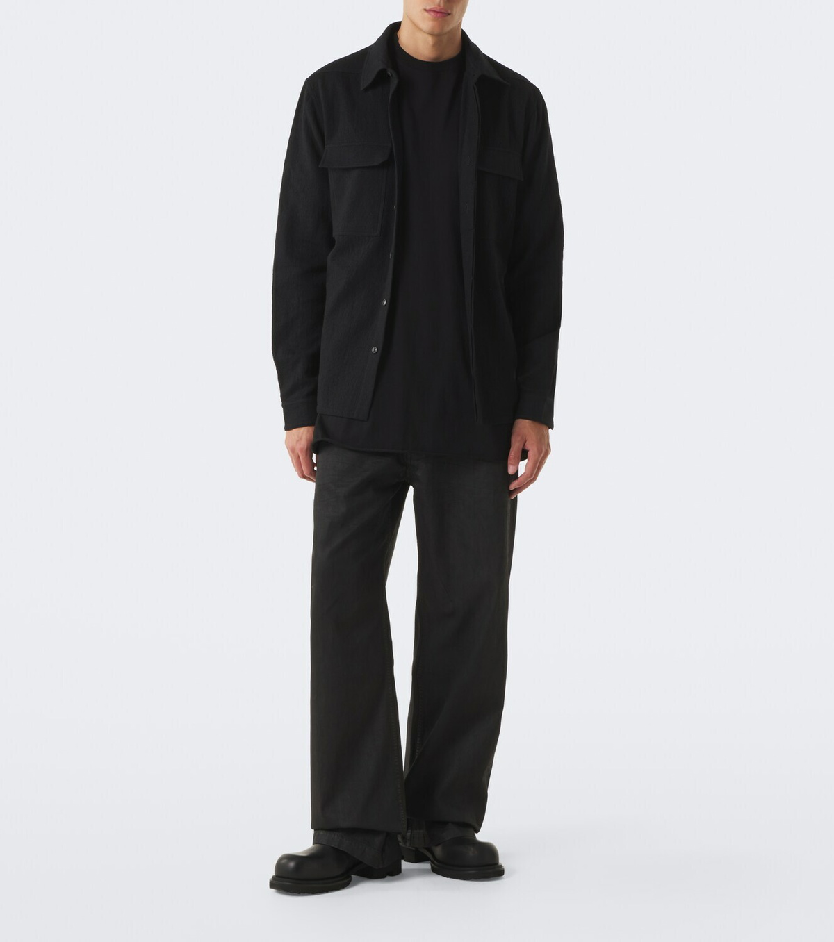 Rick Owens Creeper Gabe leather boots