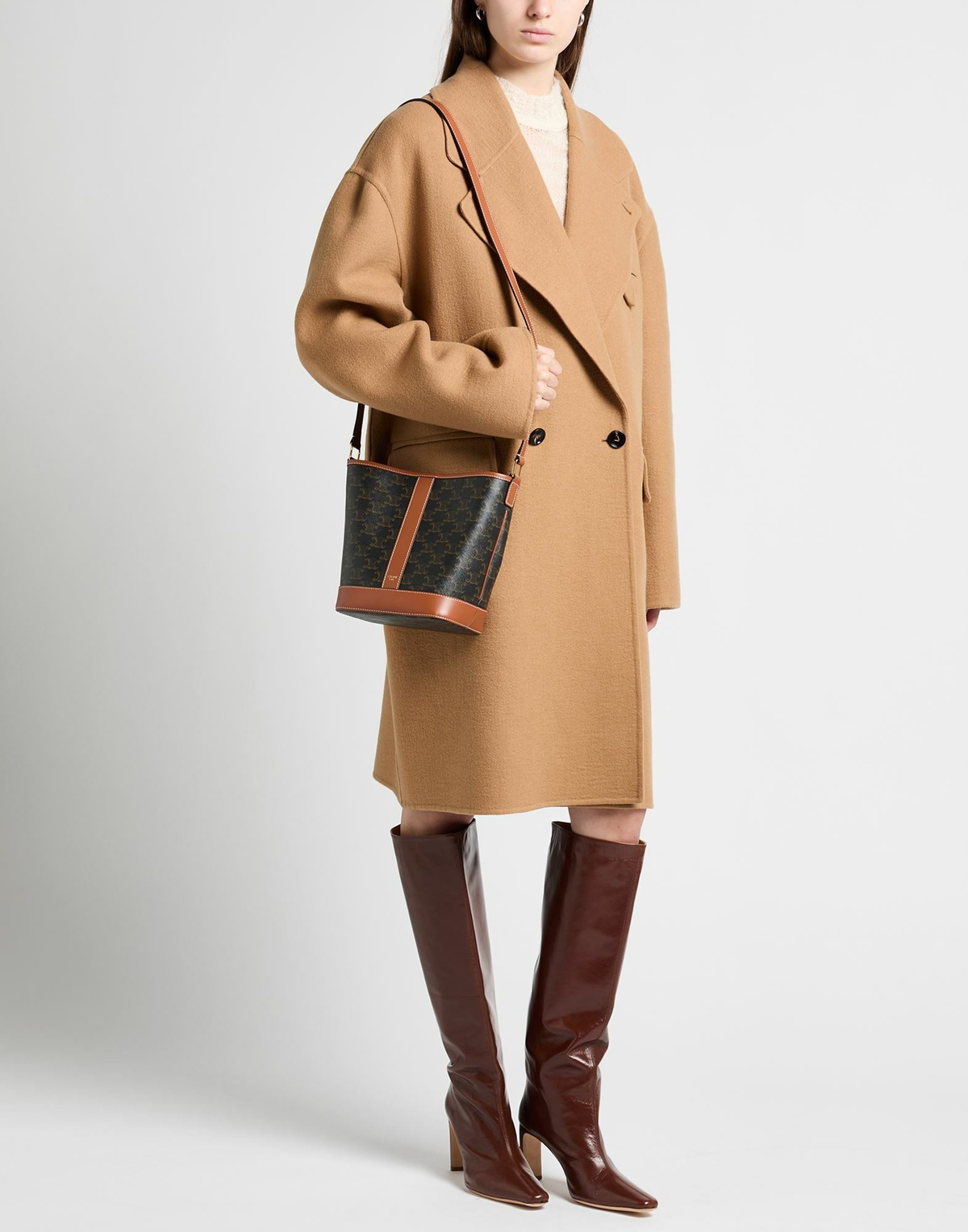 Celine Womens Cross-body bag Dark in Brown