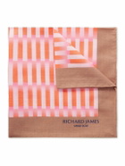 Richard James - Striped Cotton-Voile Pocket Square