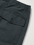 GENERAL ADMISSION - Ratrock Straight-Leg Cotton-Twill Drawstring Trousers - Black