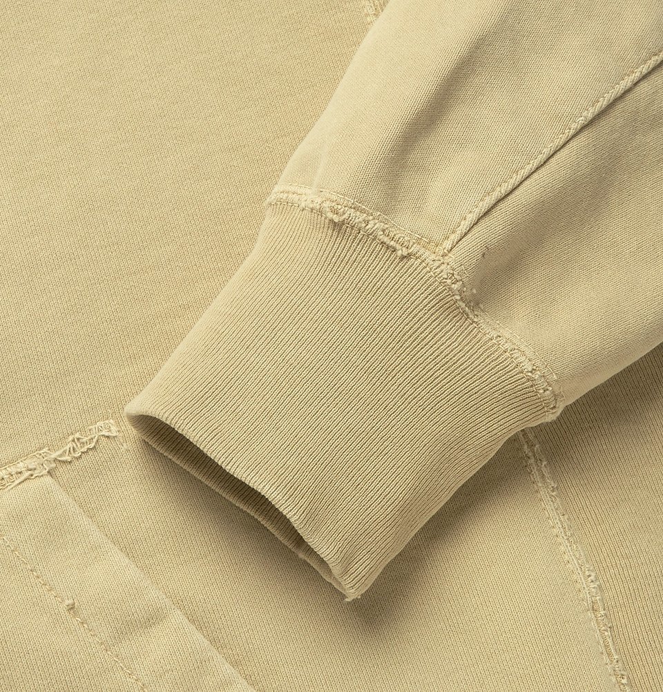 Remi Relief - Distressed Loopback Cotton-Jersey Zip-Up
