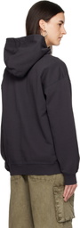 GANNI Black Animal Print Hoodie