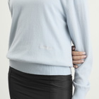 DUNST Women's Soft V-Neck Sweater in Soft Blue