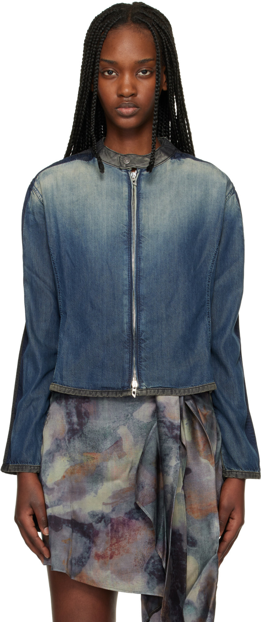 Diesel Blue & Black De-Kaki-S Denim Jacket