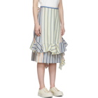 JW Anderson Multicolor Stripe Parasol Wrap Skirt