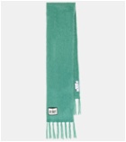 Off-White - Embroidered wool-blend scarf