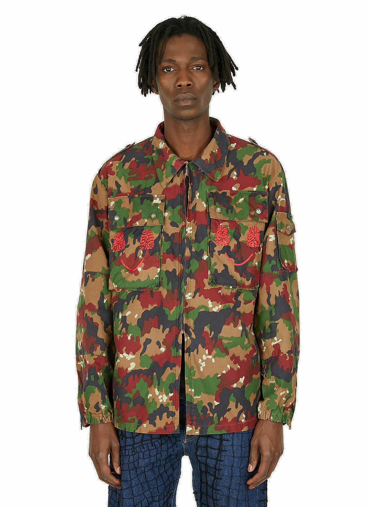 Camo Military Jacket in Green LN-CC