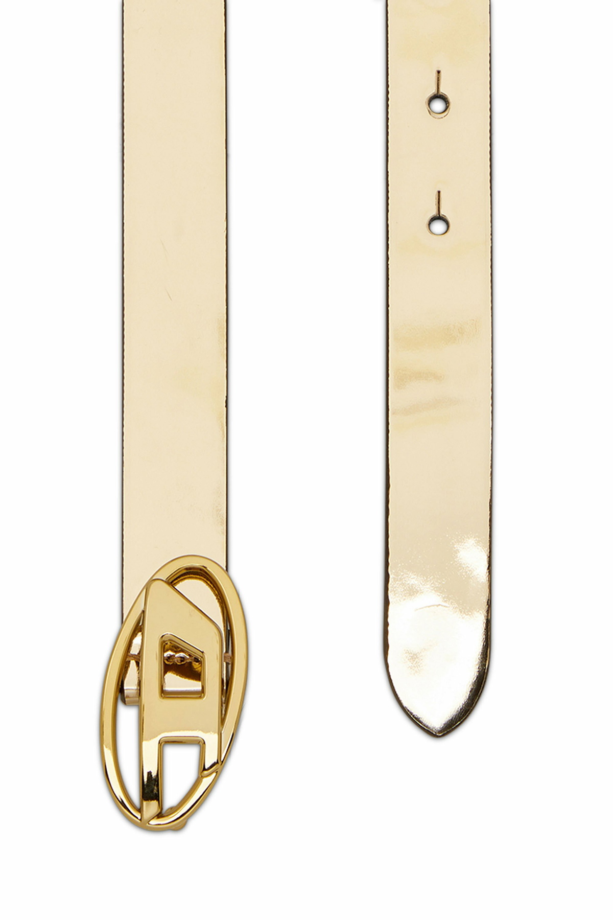 Diesel Slim Metallic Belt Belts Womens In Oro Diesel Diesel Slim Metallic Belt Belts Womens In Oro Diesel
