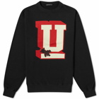 Undercover Men's U Bear Crew Sweat in Black