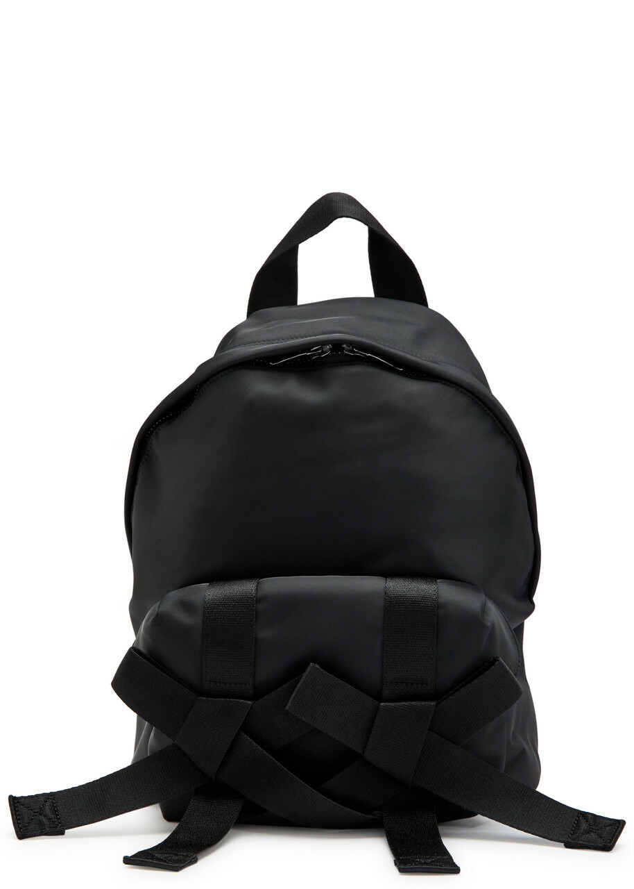 Simone Rocha Bow and Bead-embellished Nylon Backpack - Black - One Size