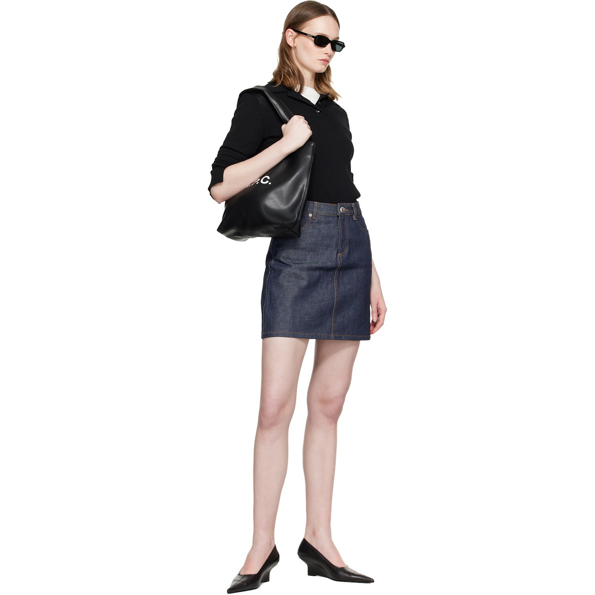 A.P.C. Black Ninon Tote