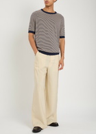 Raith Rafael Striped Knit T-shirt Navy