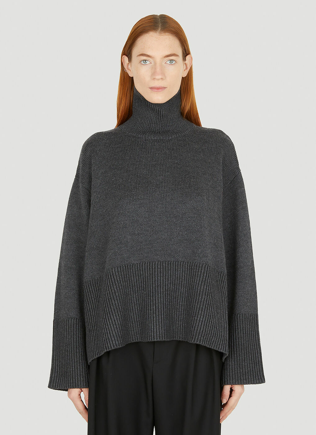 TOTEME - Turtleneck Sweater in Grey Toteme