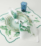 Aquazzura Casa Secret Garden set of 2 linen napkins