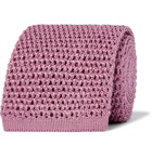 TOM FORD - 7.5cm Knitted Silk Tie - Pink