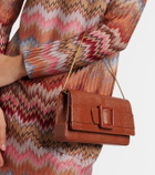 Manolo Blahnik Maygot snake-effect leather clutch