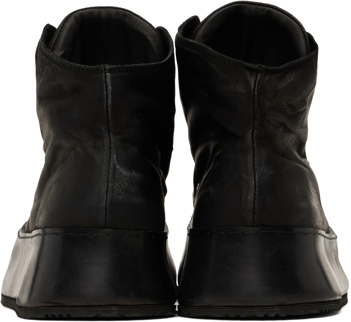 A Diciannoveventitre Black Canua Mid Sneakers