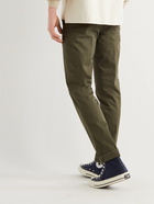 INCOTEX - Slim-Fit Stretch-Cotton Trousers - Green