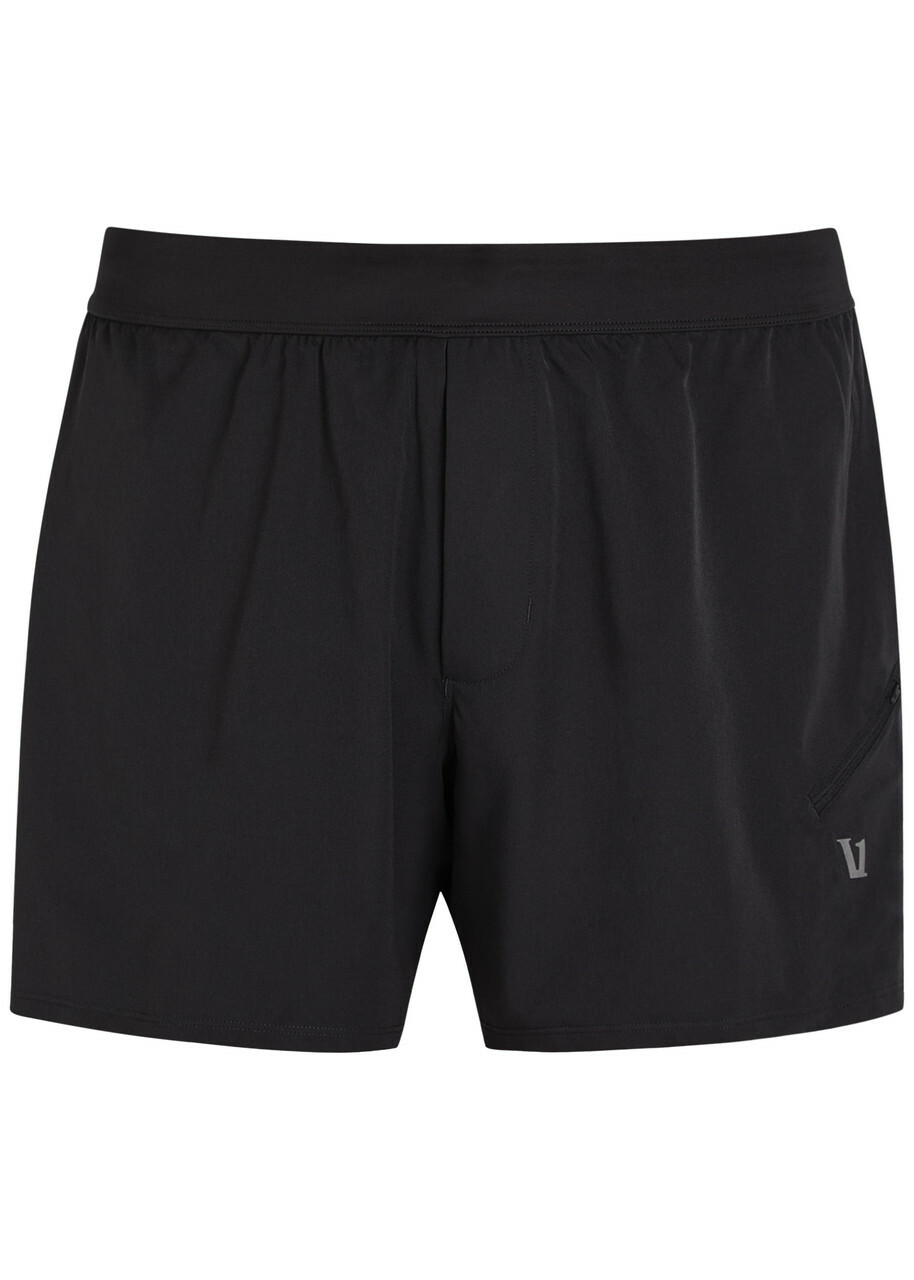 Vuori Qualify Stretch-jersey Running Shorts Black