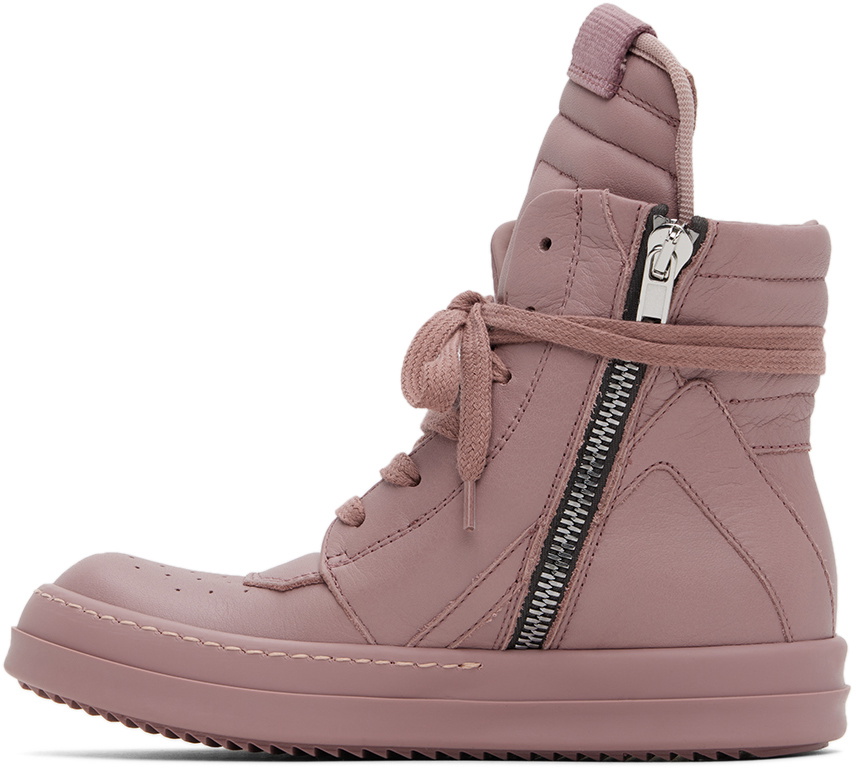 Rick Owens Kids Pink Geobaskets Sneakers Rick Owens