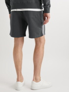 Mr P. - Striped Organic Cotton-Jersey Drawstring Shorts - Gray