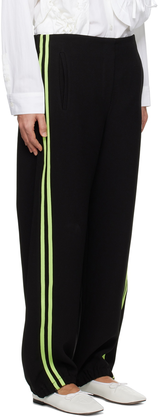 TheOpen Product Black Striped Track Pants