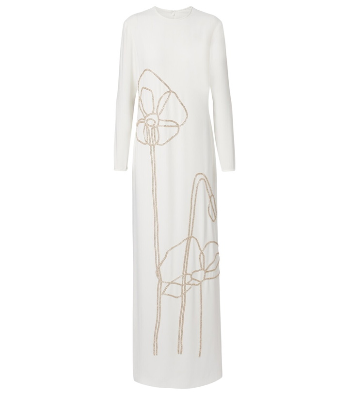 Photo: Costarellos Zarie embellished crêpe gown