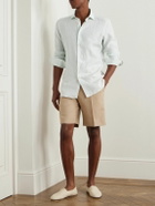 Zegna - Straight-Leg Linen Shorts - Neutrals