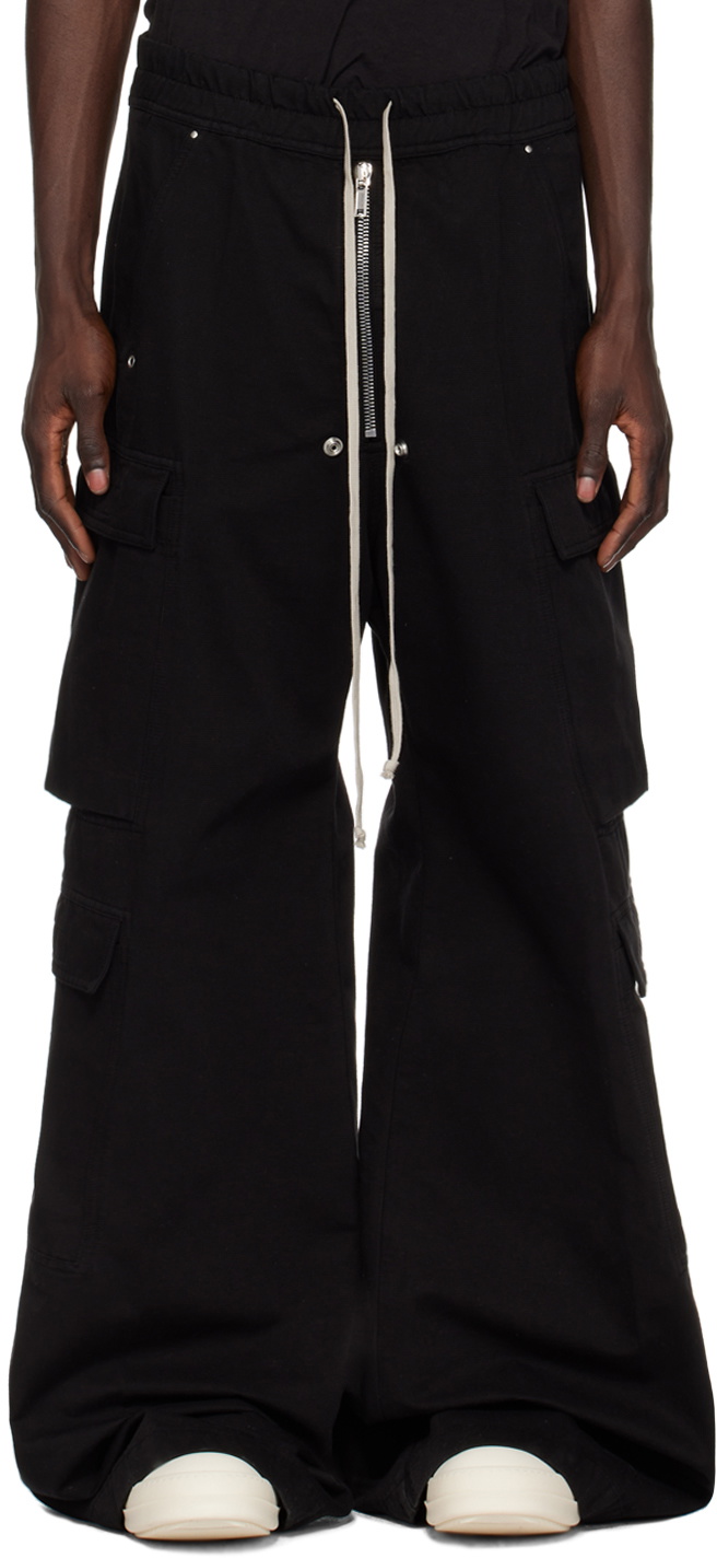 Rick Owens DRKSHDW: Black Jumbo Bela Cargo Pants | SSENSE