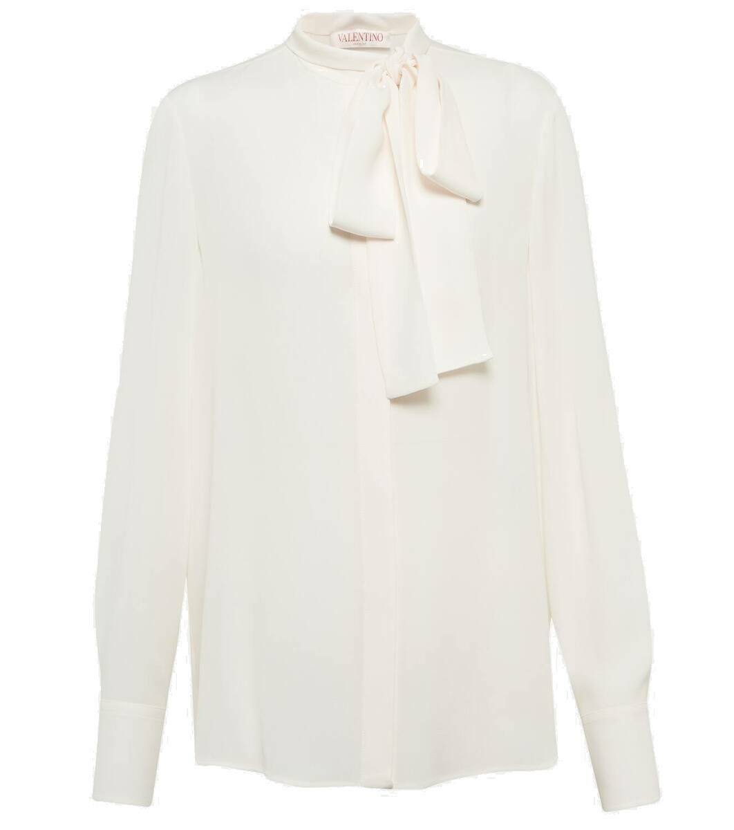 Valentino Brown Silk T-Shirt main image 0