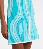 Pucci Iride halterneck cotton terry minidress