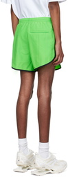 Balenciaga Green Nylon Shorts