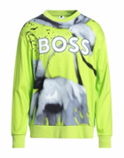 Boss Mens Sweatshirt Light in Green