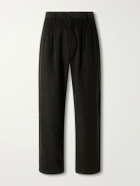Kardo - Antonio Straight-Leg Cotton-Corduroy Suit Trousers - Green