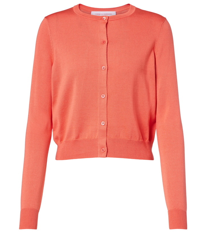 Photo: Carolina Herrera Cropped silk and cotton cardigan