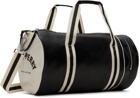 Fred Perry Black Classic Barrel Duffle Bag