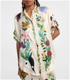 Alémais Meagan floral silk shirt