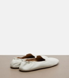 The Row Casa leather slippers