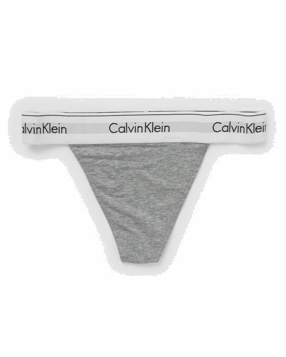 Photo: Calvin Klein Underwear Wmns String Thong Grey - Womens - Panties