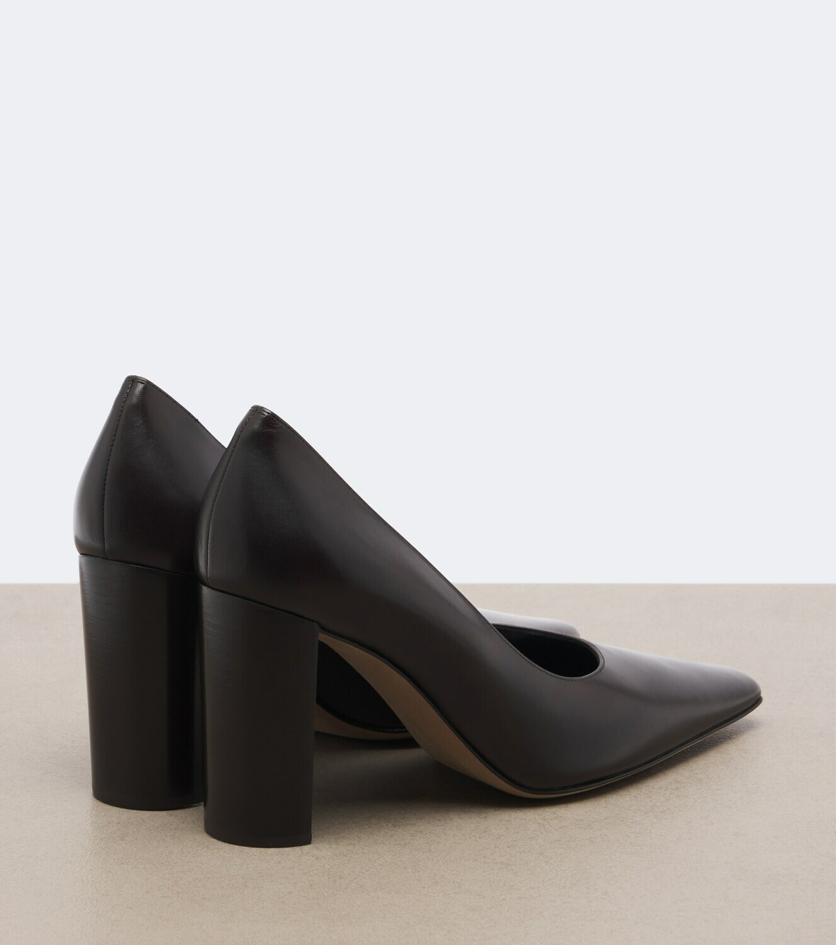 The Row Pia leather pumps