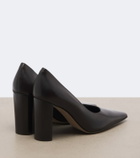 The Row Pia leather pumps